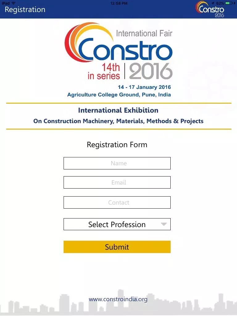 Constro 2016 iPad  স্ক্রিনশট