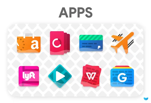 ภาพหน้าจอของ Glaze Icon Pack
