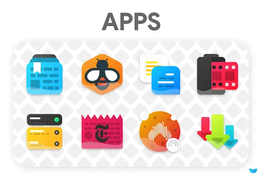 ภาพหน้าจอของ Glaze Icon Pack