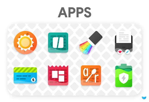 ภาพหน้าจอของ Glaze Icon Pack