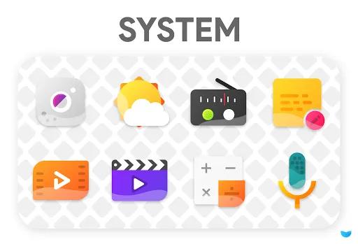 ภาพหน้าจอของ Glaze Icon Pack