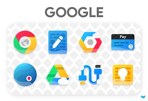 ภาพหน้าจอของ Glaze Icon Pack