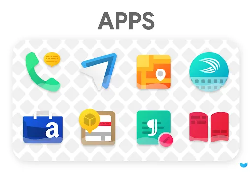 ภาพหน้าจอของ Glaze Icon Pack