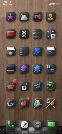 Tangkapan layar Shiiny Icon Pack