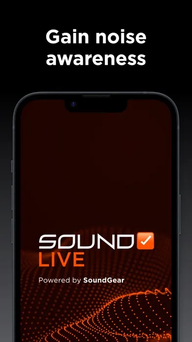 Capturas de tela do SoundCheck Live