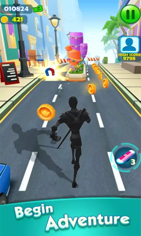 Ninja Endless Subway Adventure 스크린샷