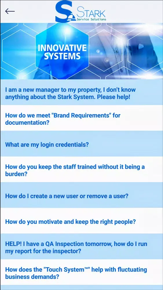 تصاویر Stark Services SHRT Touch App