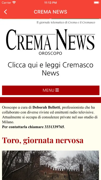 Crema News Ekran Görüntüleri