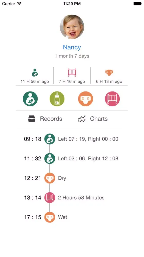 Baby Activity Tracker EX स्क्रीनशॉट