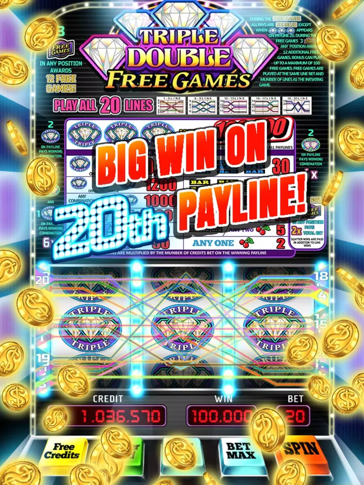 Capturas de tela do Triple Double FG Slots