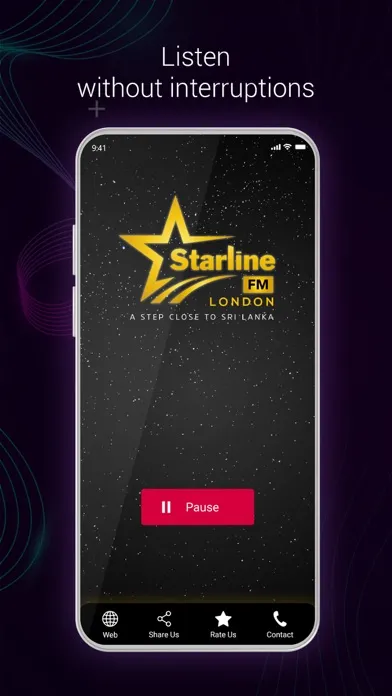 Tangkapan skrin StarLine FM