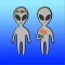 Alien Valentine's Stickers
