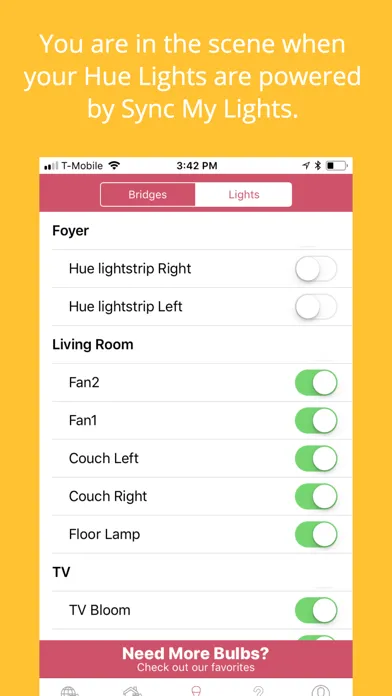 Скриншоты Sync My Lights For Philips Hue