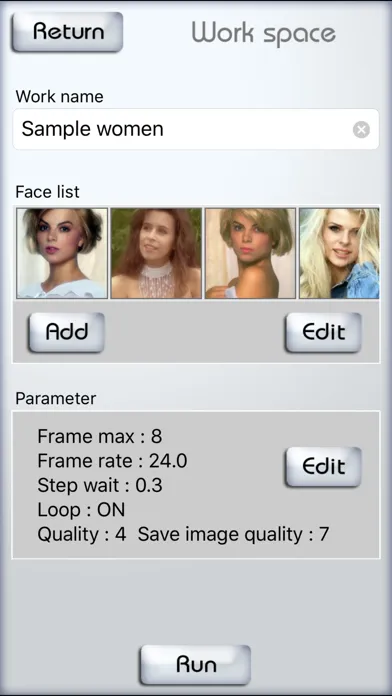 FaceMorph - face morphing スクリーンショット