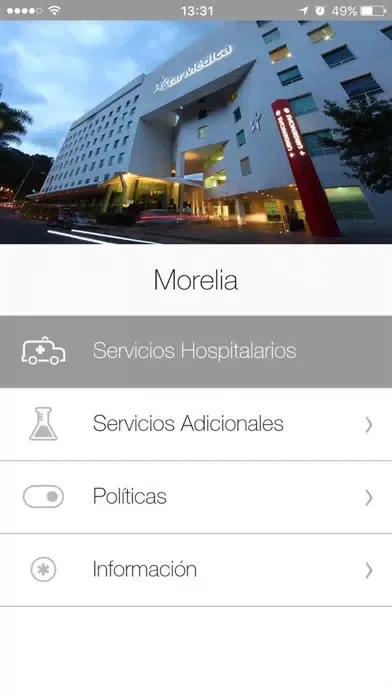 Zrzuty ekranu Hosp. Star Médica
