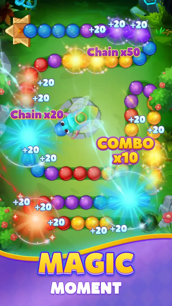 Ảnh chụp màn hình của Miyaelf Marble Shoot