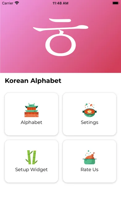 Korean Widget - Learn Korean سکرین شاٹس