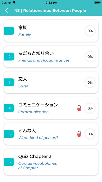 Capturas de tela do Learn Japanese - Basic Words