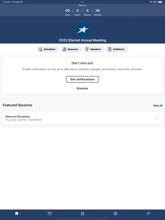 Starnet Flooring Events iPad  Screenshots