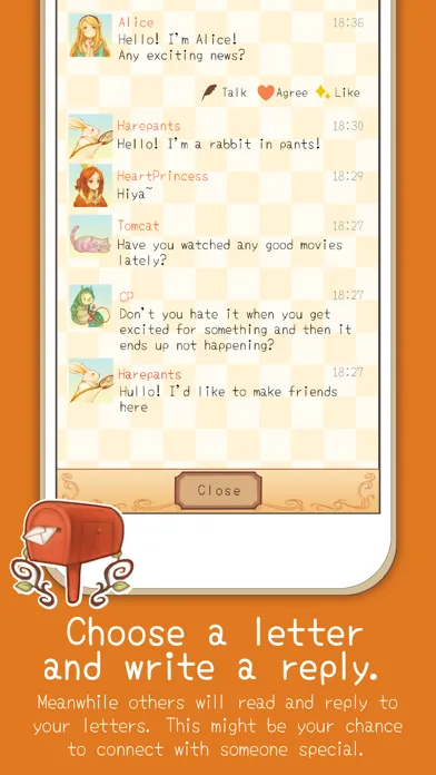 Ảnh chụp màn hình của Alice Letters - Chat App