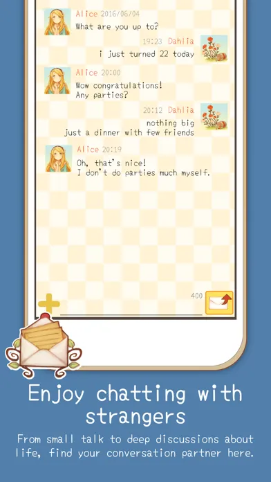 Ảnh chụp màn hình của Alice Letters - Chat App