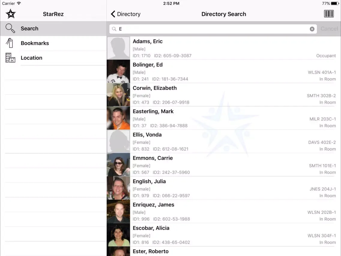 StarRez iPad 應用截圖