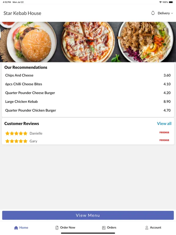 Star Kebab House. iPad 应用截图