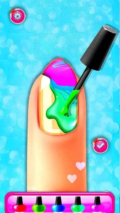 Capturas de tela do DIY Nail Art Makeup Games