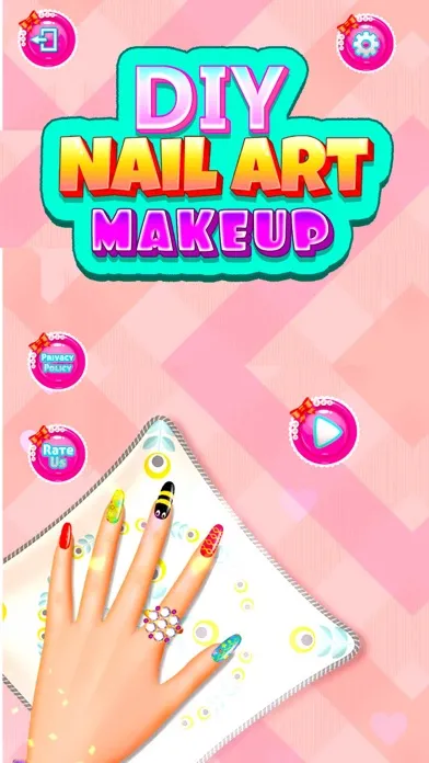 Capturas de tela do DIY Nail Art Makeup Games