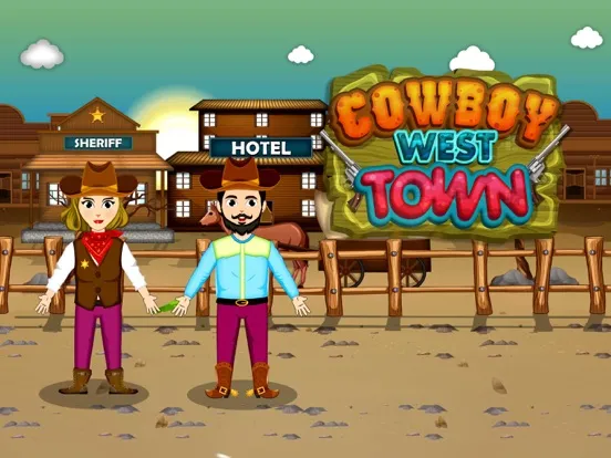 Pretend Play West Town Life iPad  স্ক্রিনশট