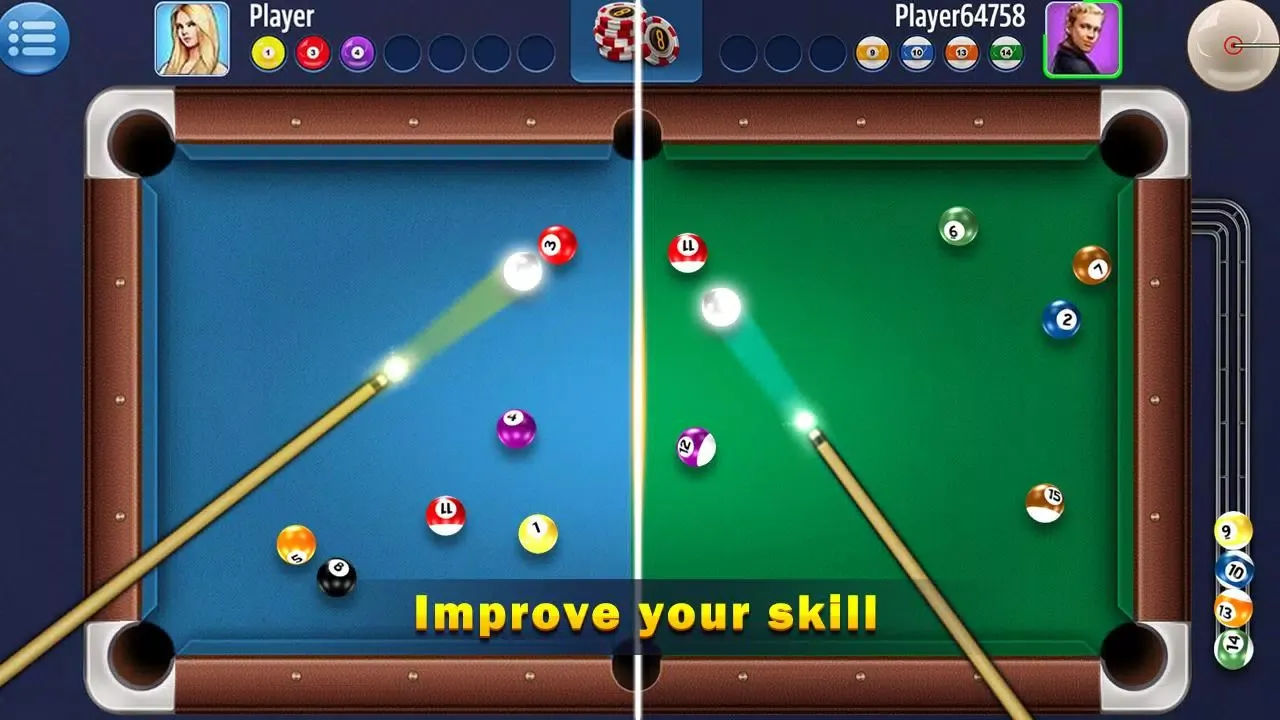 Captures d'écran de Billiards Master