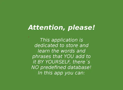 My Vocabulary (Store And Learn應用截圖