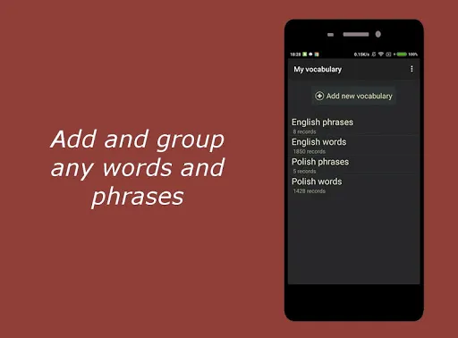 My Vocabulary (Store And Learn應用截圖