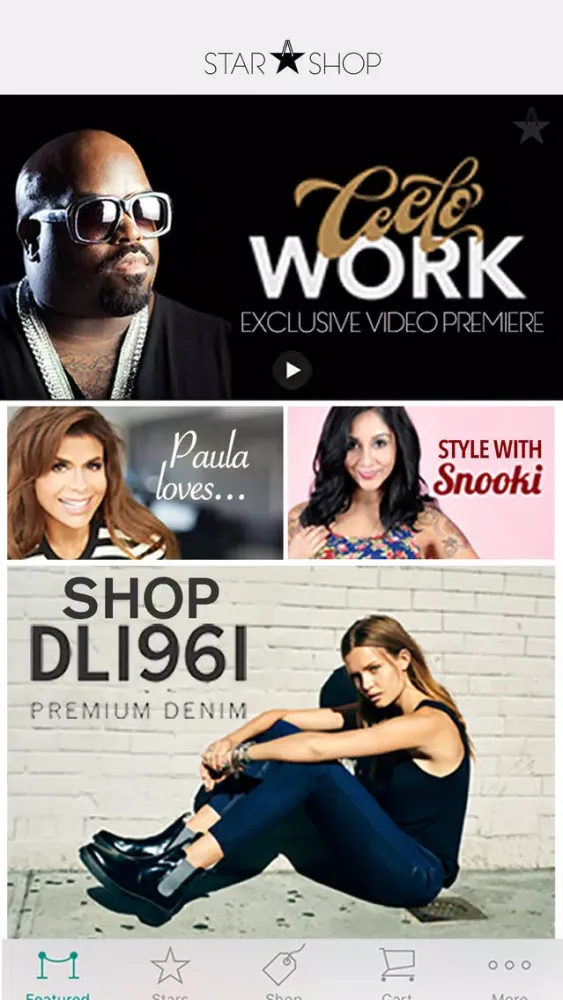 StarShop- Exclusive Celebrity Content, Designer Brands & More應用截圖