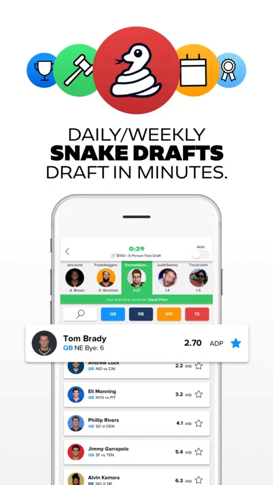 Скриншоты DRAFT: Daily Fantasy Football