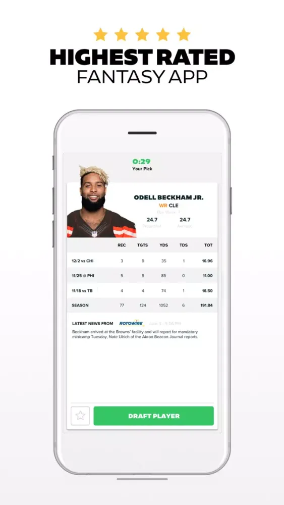Скриншоты DRAFT: Daily Fantasy Football