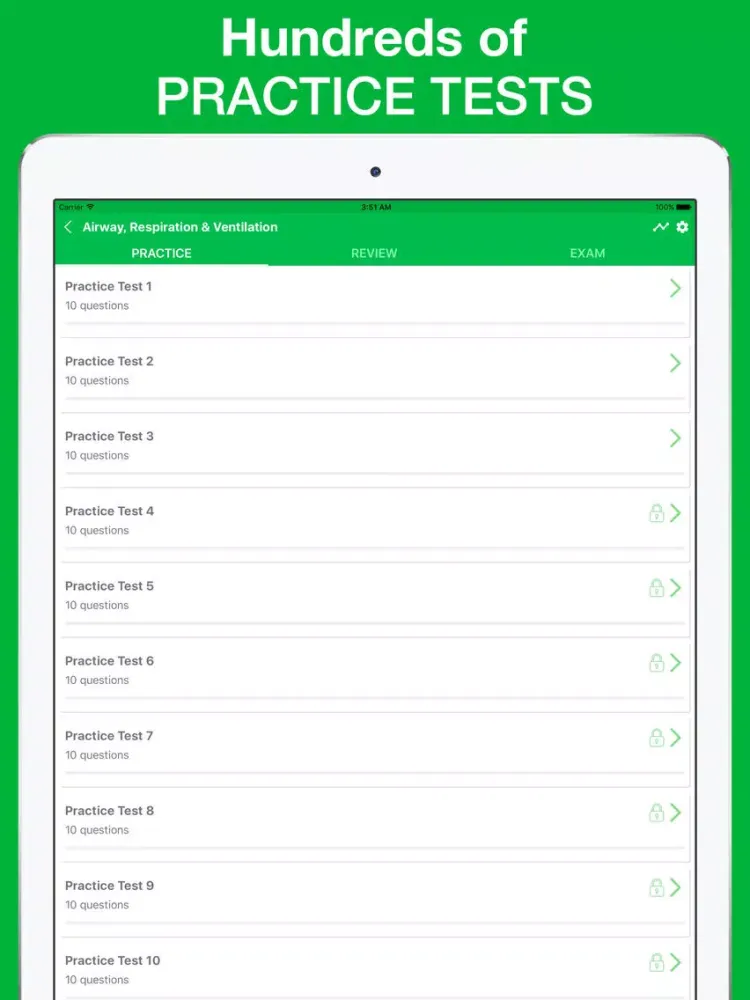 Zrzuty ekranu EMT B Exam Questions 2017 Version iPad 