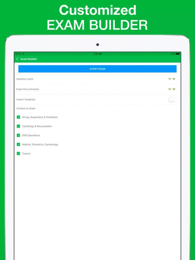 Zrzuty ekranu EMT B Exam Questions 2017 Version iPad 