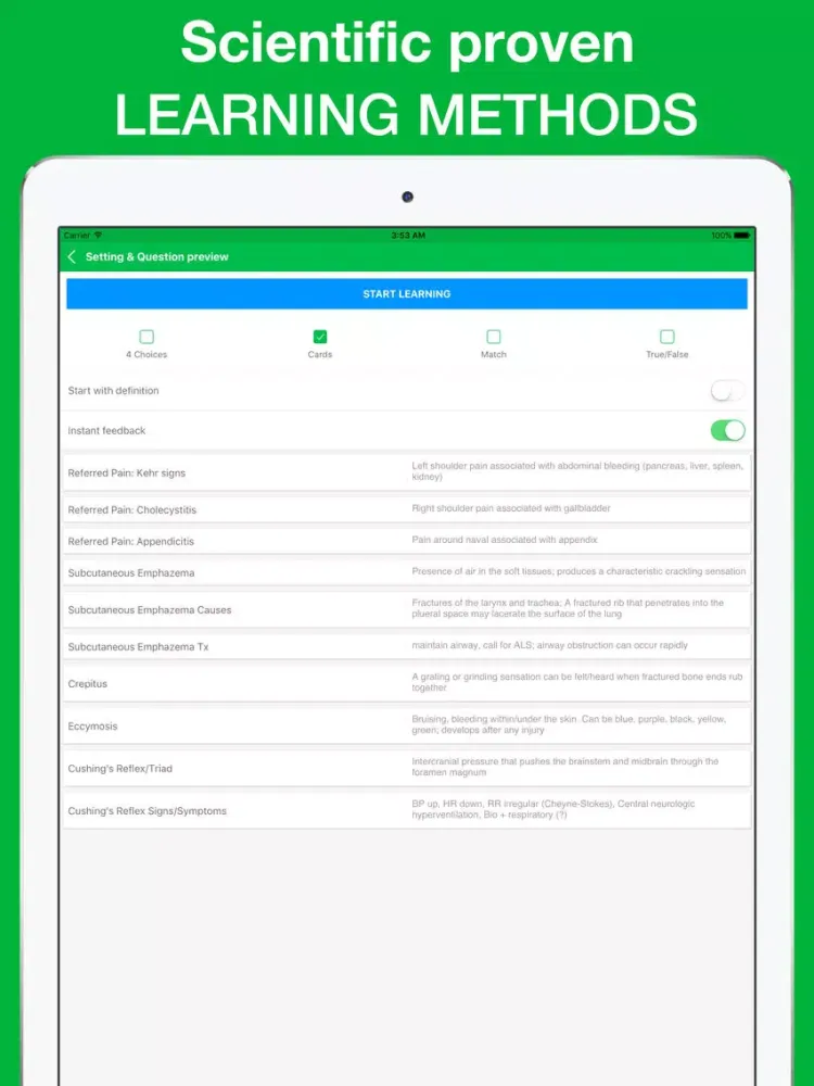 Zrzuty ekranu EMT B Exam Questions 2017 Version iPad 