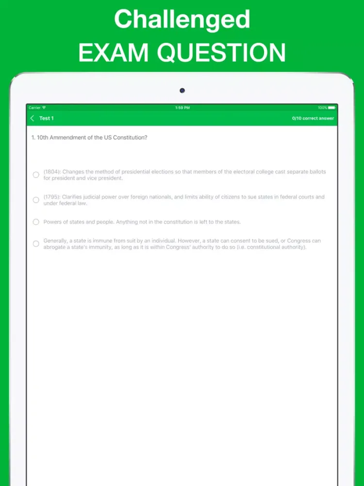 FSO Foreign Service Officer Exam Questions 2017 iPad  سکرین شاٹس