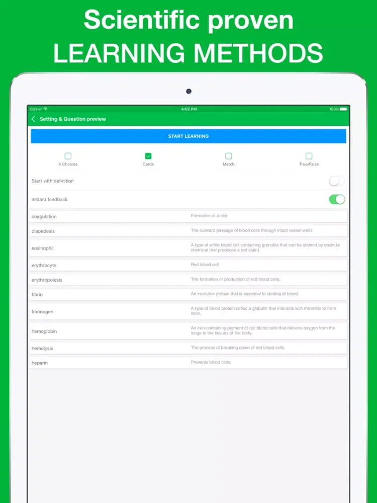 Hematology Exam Questions 2017 Edition iPad  Screenshots