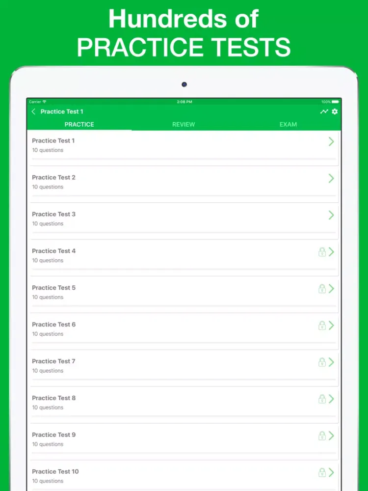 Zrzuty ekranu Immunology Exam Questions 2017 Edition iPad 
