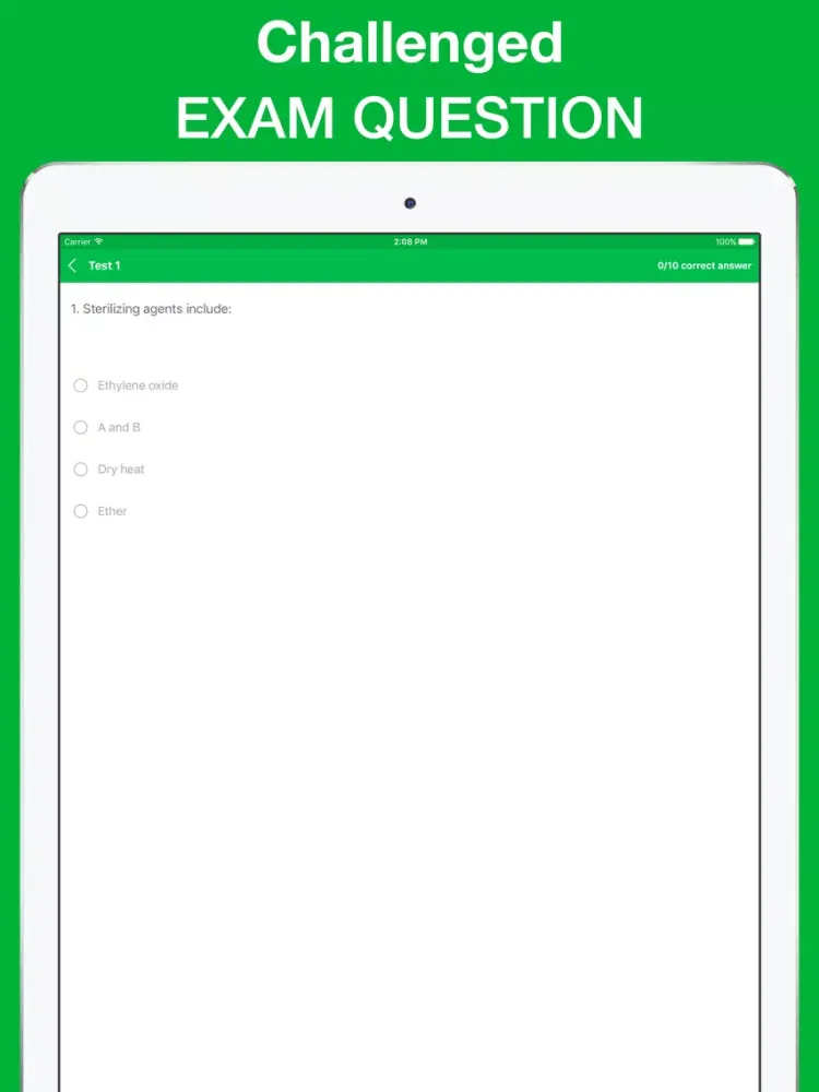 Zrzuty ekranu Immunology Exam Questions 2017 Edition iPad 
