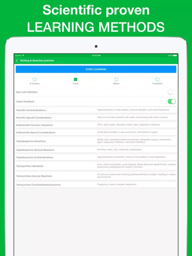 PTCE Surgical Pharmacology 2017 iPad  سکرین شاٹس