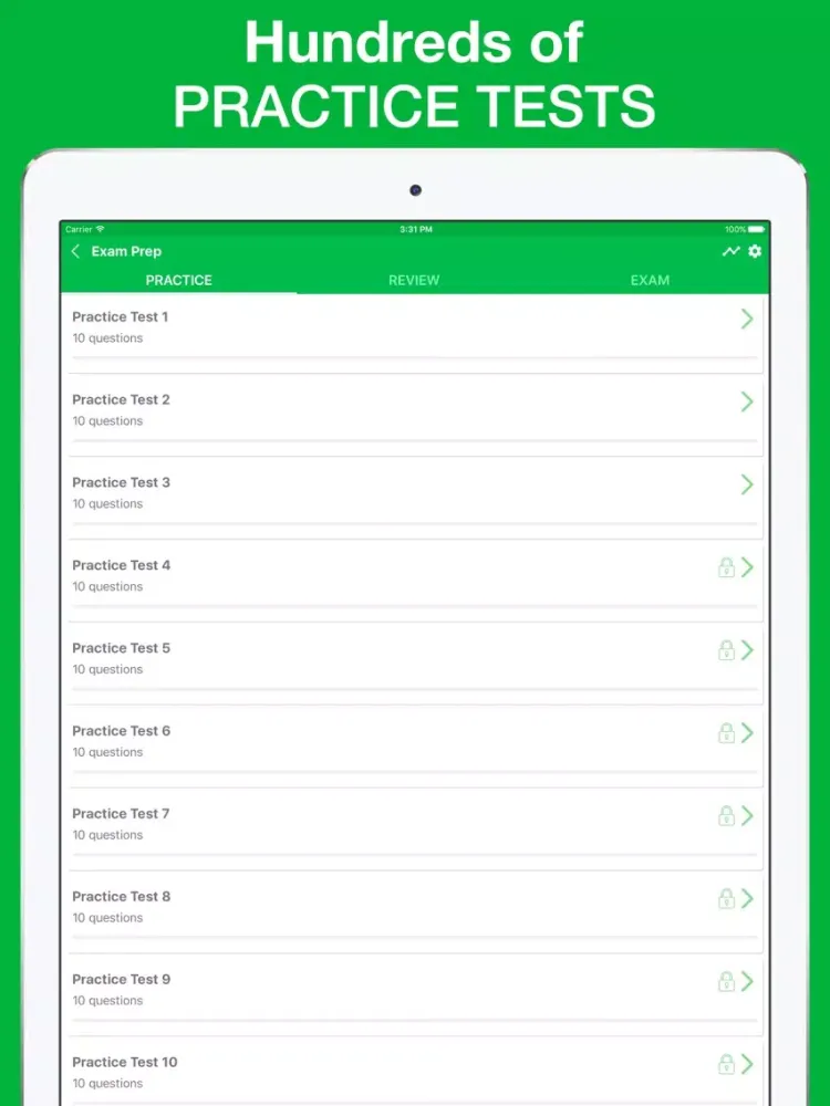 Ảnh chụp màn hình của PTCE Pharmacology Exam Questions 2017 iPad 