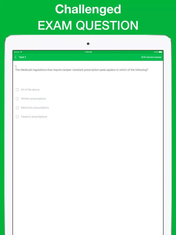 PTCE Pharmacy Billing Exam Questions 2017 iPad  스크린샷