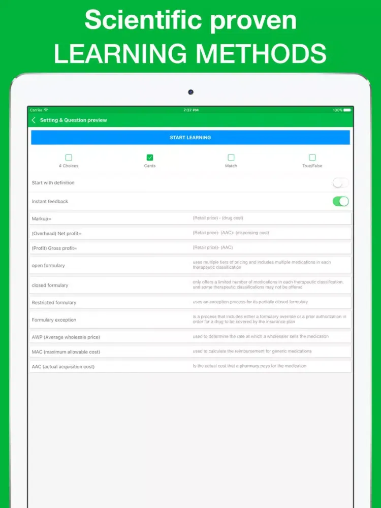 PTCE Pharmacy Billing Exam Questions 2017 iPad  스크린샷