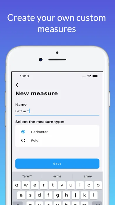 Screenshot di Body Measurements - StartFit