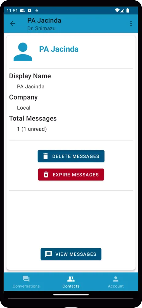 Tangkapan layar Startel Secure Messaging Plus