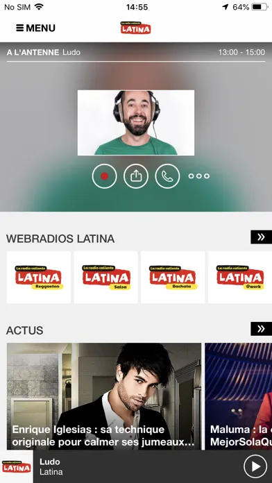 Capturas de tela do Latina